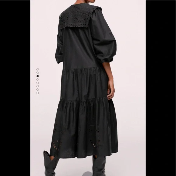 NWT- Mango-  Broderie Anglaise Dress - Picture 3 of 7